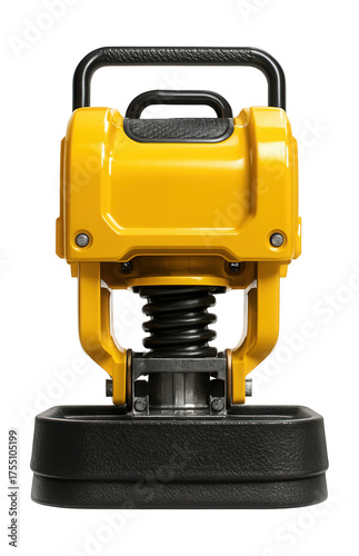 Powerful vibrating plate with a durable rubber skirt for effective edge compaction.