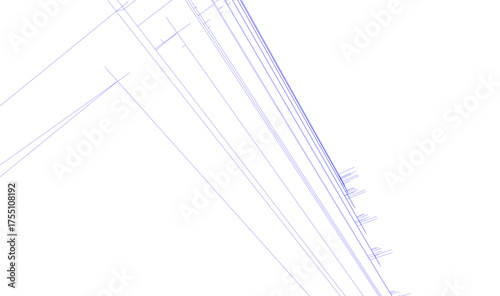 Modern building architectural 3d illustration
