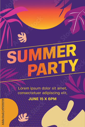 summer party poster