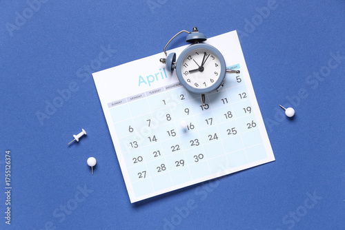 Calendar with alarm clock a...