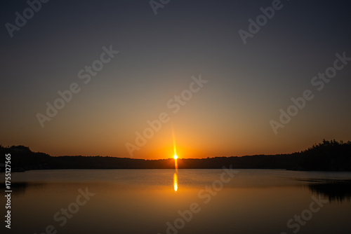 Incredible sunrise over the sea