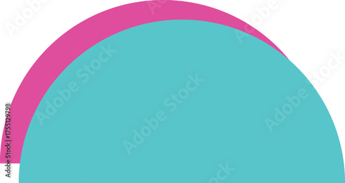 Hand Drawn Double Arc or Nested Curve Doodle Icon OR Radial Accent