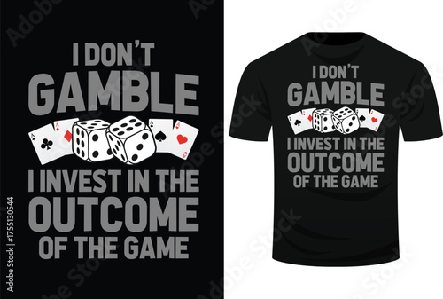 Funny Gambling Art For Men Women Casino Poker Player Gambler Svg Design
