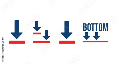 Visual representation of downward pressure and its impact on different sizes and the bottom