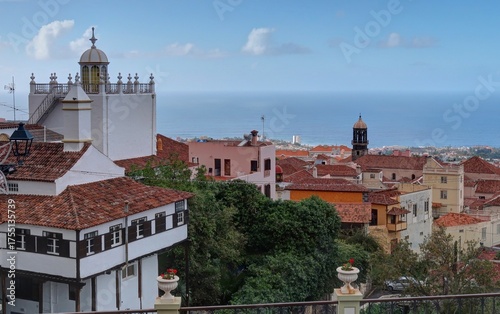 jardin et ville de la Orotava à Tenerife