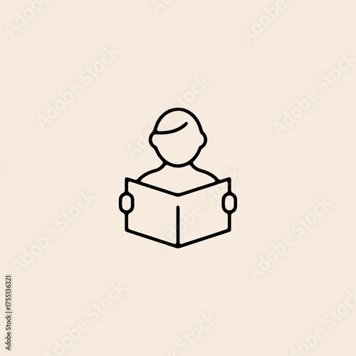 Learning icon flat vector design.