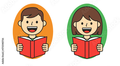 Joyful children enthusiastically reading books together demonstrating the power of shared learning and imagination for young minds