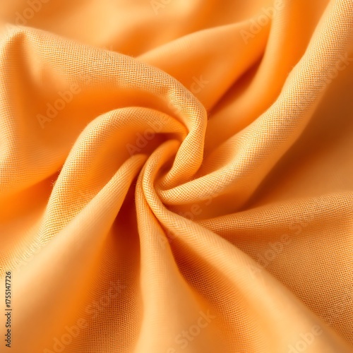 Soft luxury gold silk fabric texture with a shiny wave pattern as an elegant backdrop