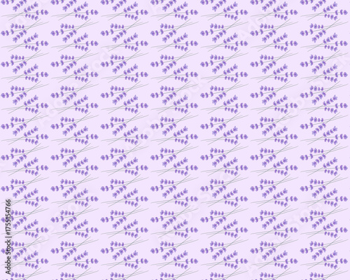 Fundo lilás com padrão floral lavanda 