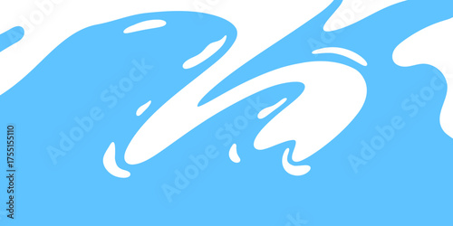 Milk drops background vector illustration in minimal flat style. Perfect for dairy ads, packaging, or product design. Fresh, clean, and simple milk splash concept.