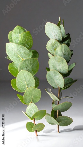 Eucalyptus Branches - Fresh Green Leaves in Natural Light.