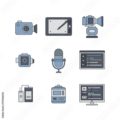 Creative Tools and Equipment for Digital Content Creation.