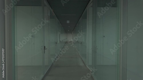 man walking in the corridor