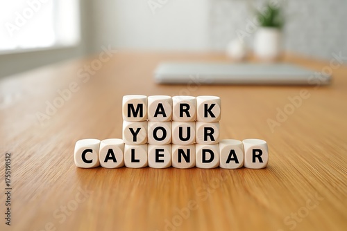 Reminder to mark your calendar for important dates and events