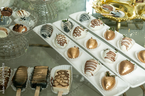 Delicious Candy Bar With Birthday Reception