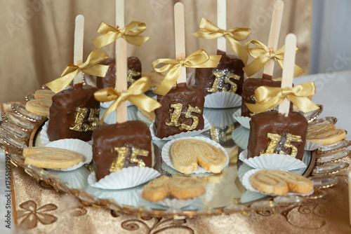 Delicious Candy Bar With Birthday Reception