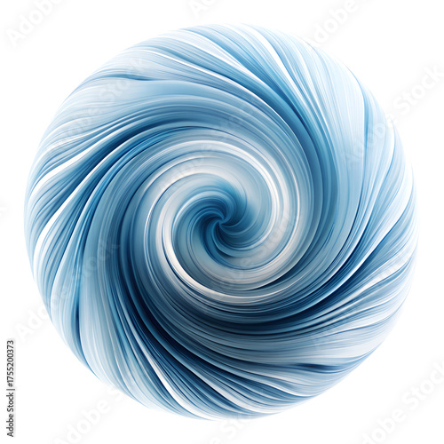 Wind Swirl Motion Isolated on Transparent Background