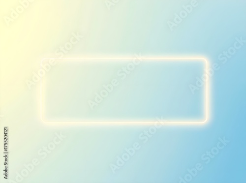 Minimalist UI Wireframe on Serene Gradient
