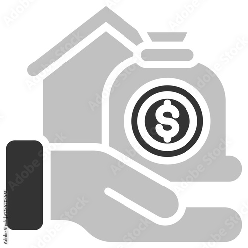 Asset icon isolated on white background. vector illustration icon for business, accounting financial and other business