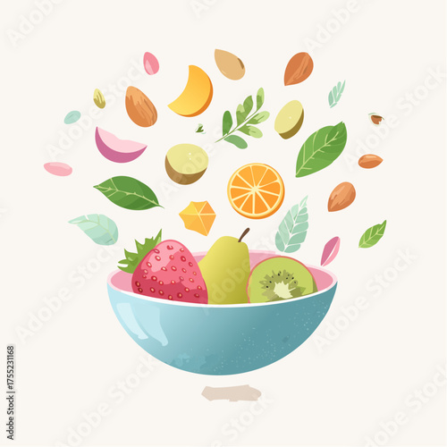 Schwebe-Bowl – „Floating Superfoods“