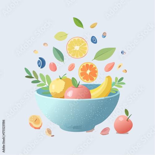 Schwebe-Bowl – „Floating Superfoods“