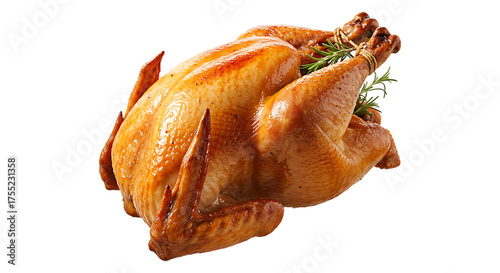 Christmas turkey isolated transparent background