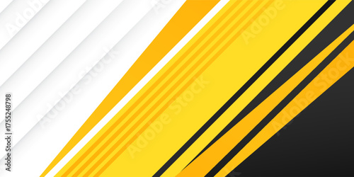 template corporate concept yellow black grey and white contrast background. Vector graphic design illustration, copy space