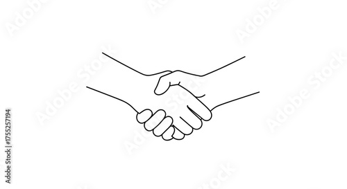 Illustration of a handshake, symbolizing agreement and trust