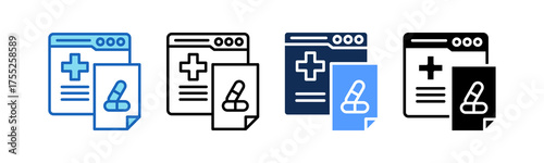 Medical Blog multiple icon