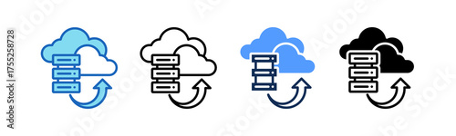 Cloud Server multiple icon