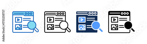 Content Search multiple icon