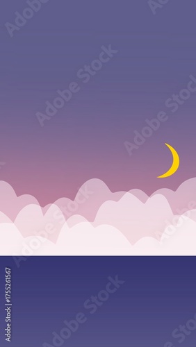 night sky with stars background illustration