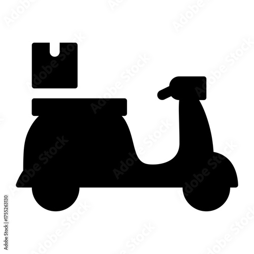 food delivery bike icon