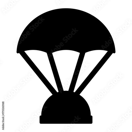 food delivery parachute icon