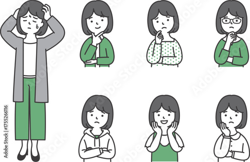 女性上半身