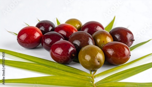 Wallpaper Mural Palm Fruit Still Life - Fresh Harvest and Natural Beauty. Torontodigital.ca