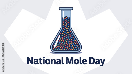 National Mole Day with Laboratory Flask Design