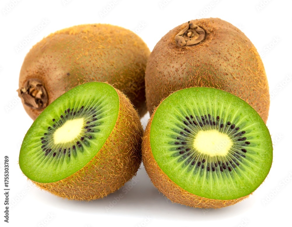 Obraz premium Vibrant Kiwi Fruit - A Close-Up of Freshness and Flavor.