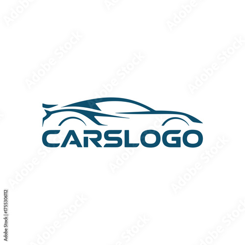 Modern Car Logo Design, Automotive and Vehicle Icon, Transportation Branding for Car Company, Garage or Auto Business