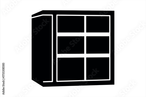 Modular Cube Storage Shelf Icon