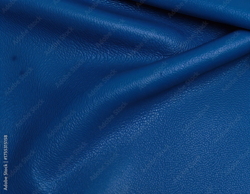 Fototapeta premium A rich, textured blue leather background featuring subtle grain patterns and a soft sheen, perfect for adding elegance to any design project.