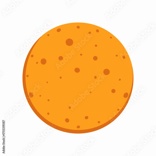 Abstract design resembling tasty pancake, ideal for foodrelated projects, restaurant menus, breakfastthemed graphics, and playful illustrations for various creative purposes.
