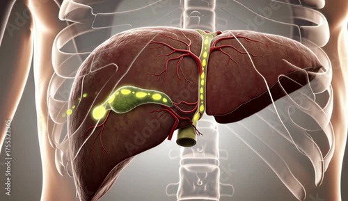 Human Liver 3D Animation – Realistic Anatomy and Function Visualization in 4K