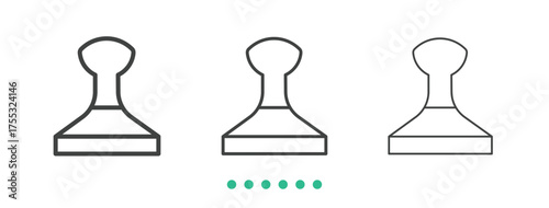 Tamper icon. Thin line icon vector