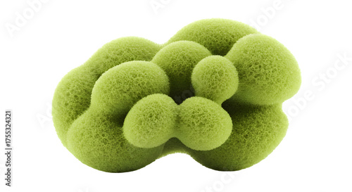 Bright Green Sea Sponge or Moss-Like Organic Texture