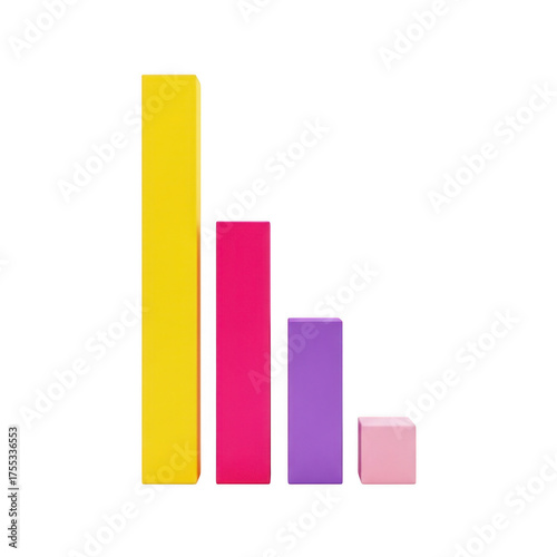 3d bar chart isolated on transparent background Free Download 3d bar chart isolated on transparent background - GFXLoad