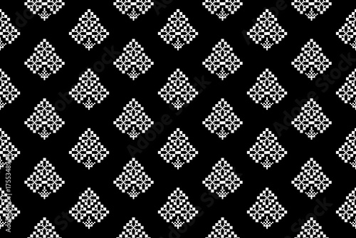 pattern batik flower damask ethnic boho ikat texture tribal geometric background