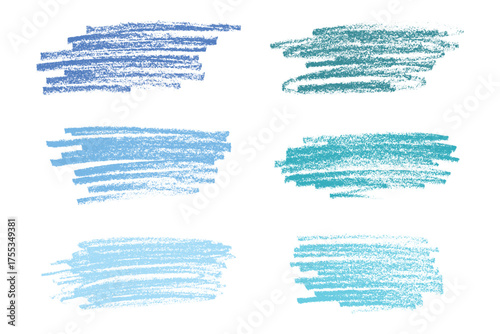 Set of brush paint stroke texture swatch Hand painted background Ink scribble dab clipart Paint smudge for tags and stamps design