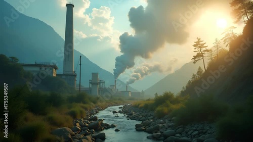 Documentary photographers capturing planet in danger visuals by juxtaposing endangered species habitats and industrial expansion zones to highlight biodiversity threats in  Photo Stock  Concept  and e