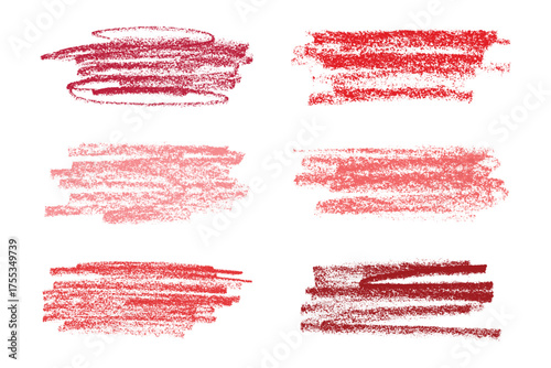 Set of brush paint stroke texture swatch Hand painted background Ink scribble dab clipart Paint smudge for tags and stamps design